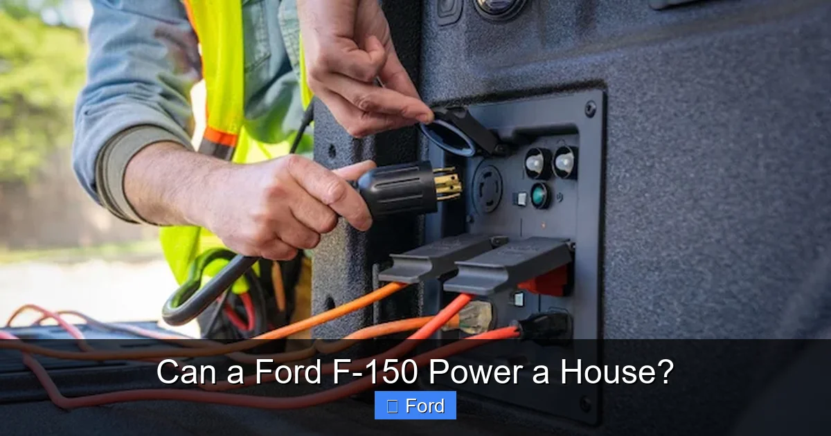 Can a Ford F-150 Power a House?