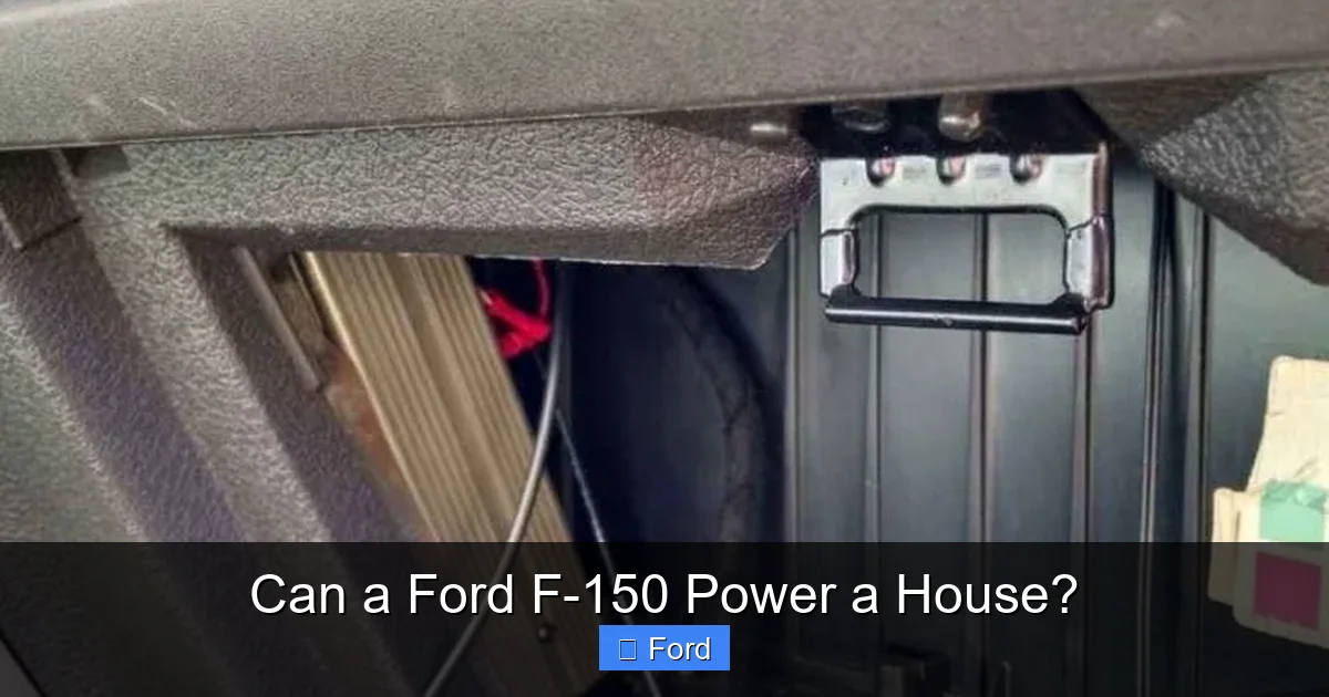 Can a Ford F-150 Power a House?