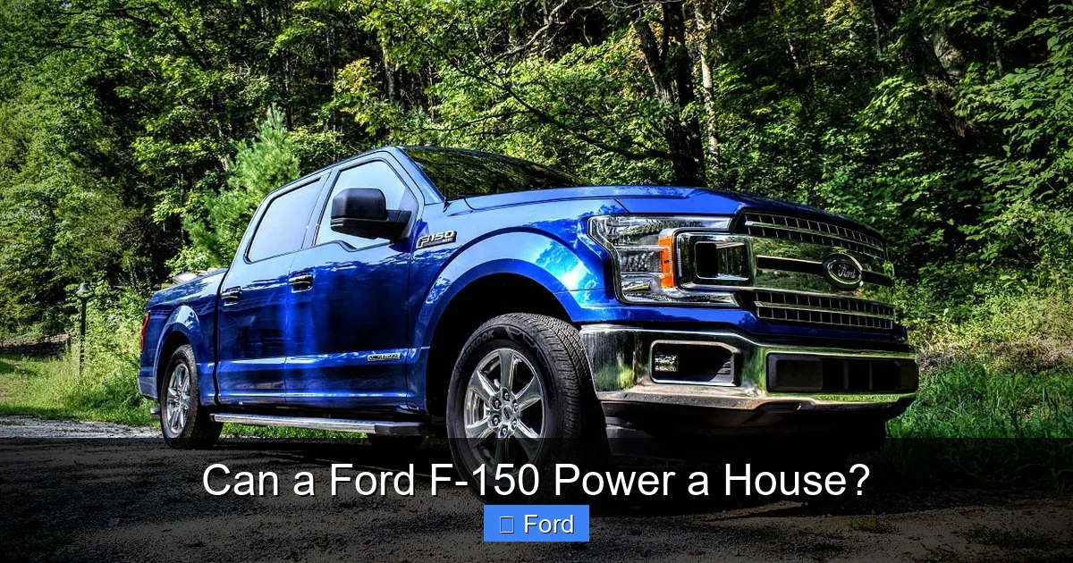 Can a Ford F-150 Power a House?