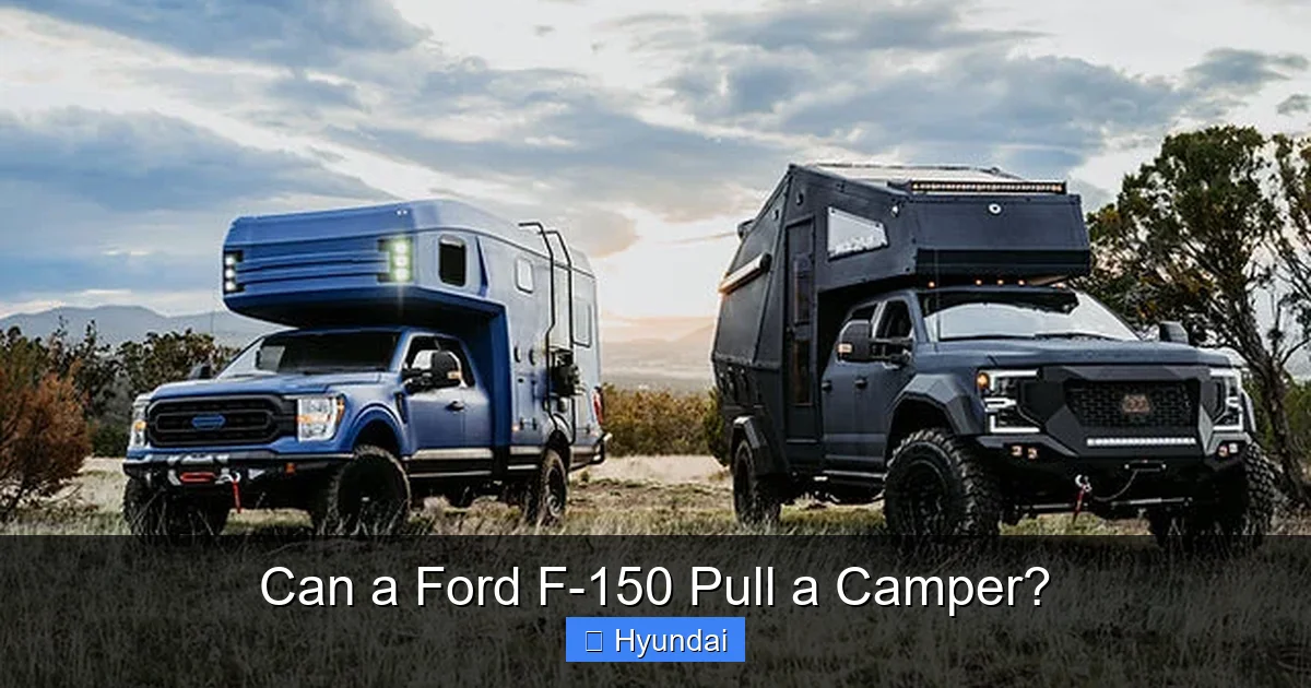 Can a Ford F-150 Pull a Camper?