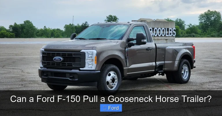 Can a Ford F-150 Pull a Gooseneck Horse Trailer?