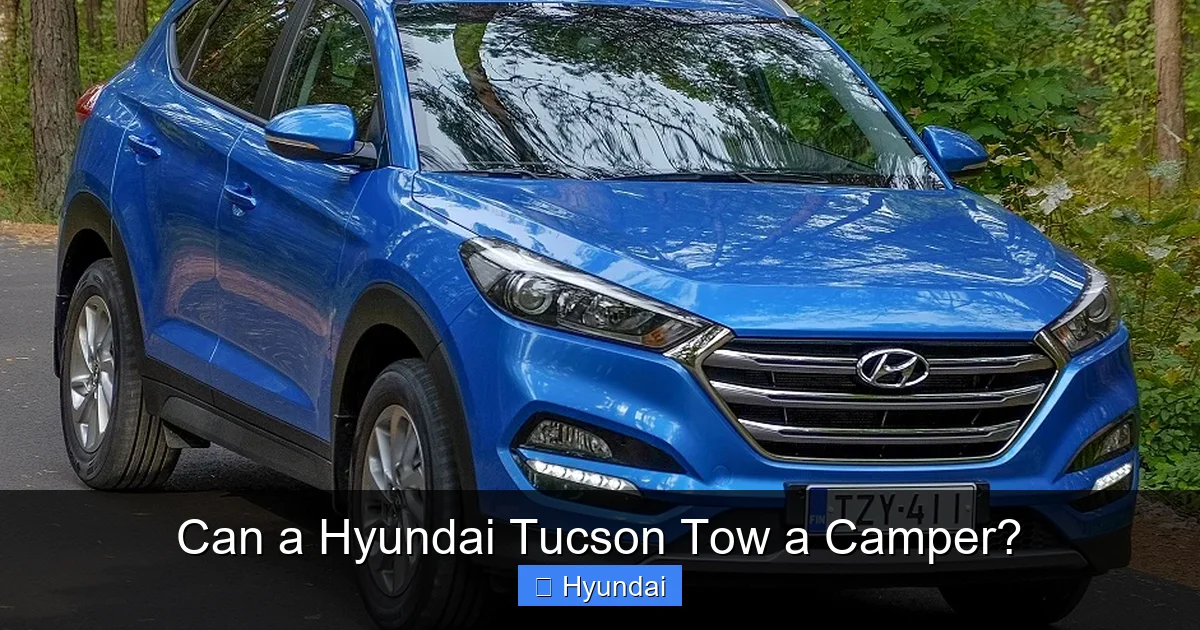 Can a Hyundai Tucson Tow a Camper?