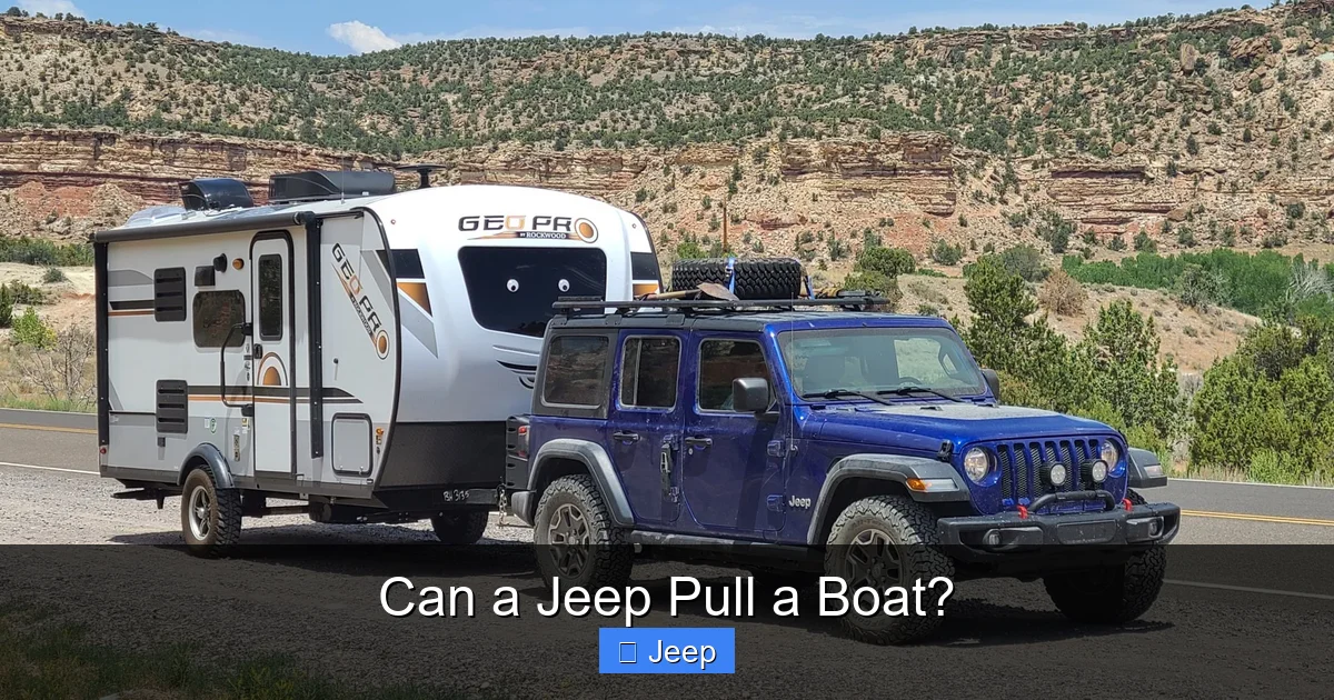 Can a Jeep Pull a Boat?