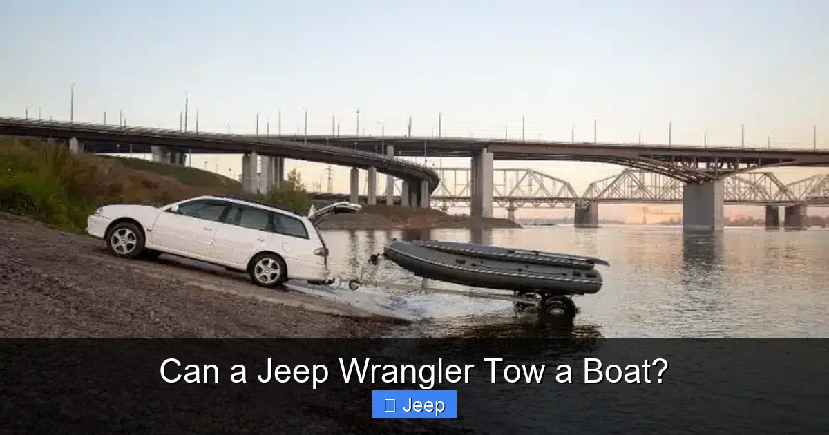 Can a Jeep Wrangler Tow a Boat?