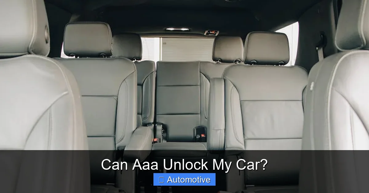 Can Aaa Unlock My Car?
