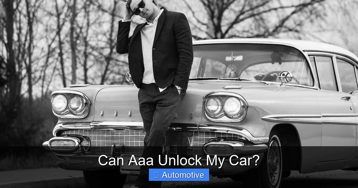 Can Aaa Unlock My Car?