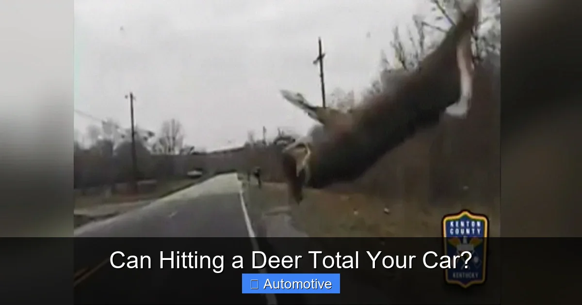 Can Hitting a Deer Total Your Car?