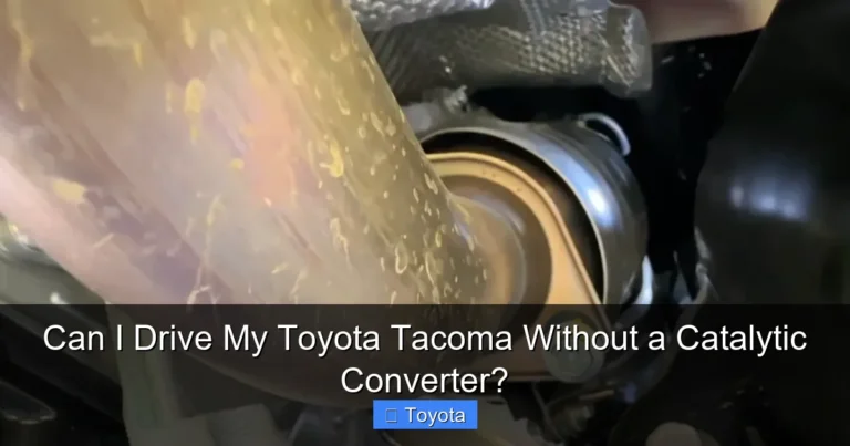Can I Drive My Toyota Tacoma Without a Catalytic Converter?