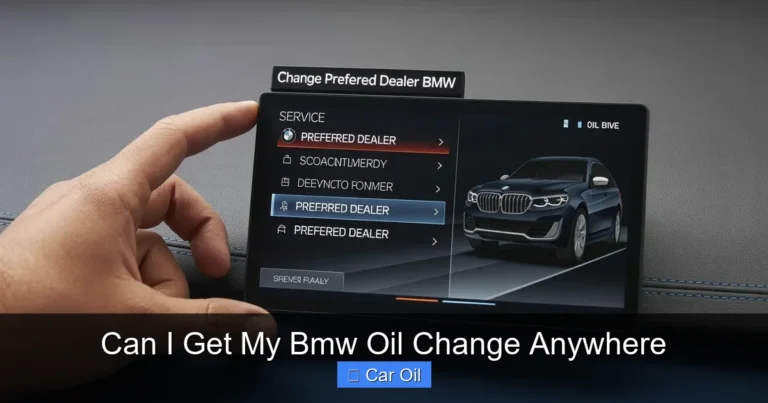 Can I Get My Bmw Oil Change Anywhere