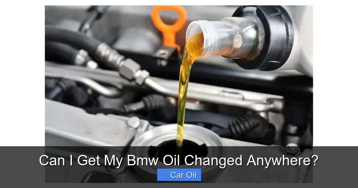 Can I Get My Bmw Oil Changed Anywhere?