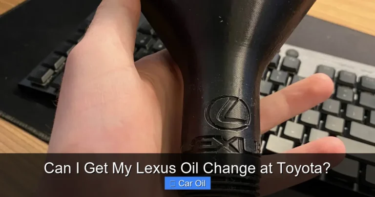 Can I Get My Lexus Oil Change at Toyota?