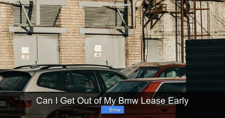 Can I Get Out of My Bmw Lease Early