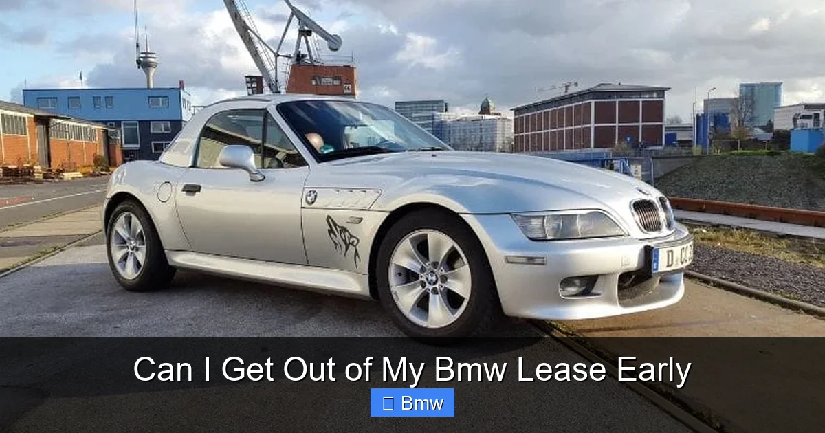 Can I Get Out of My Bmw Lease Early