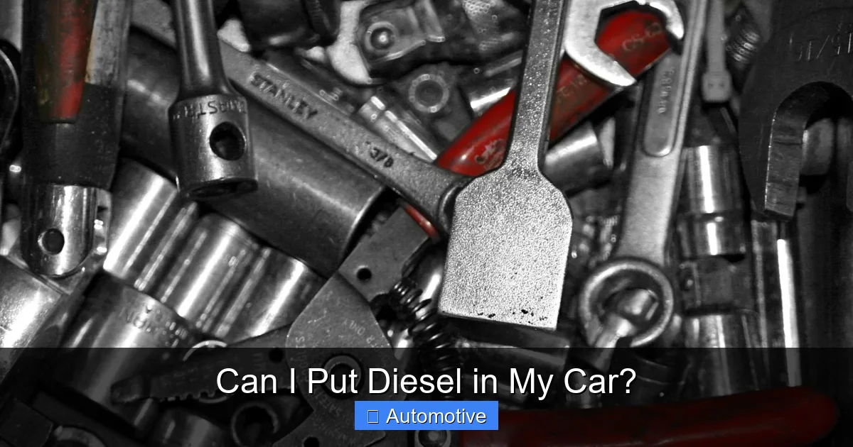 Can I Put Diesel in My Car?