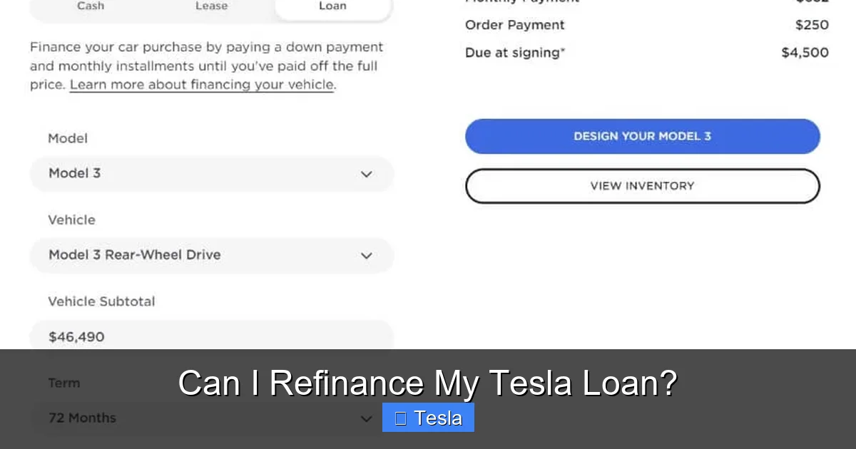 Can I Refinance My Tesla Loan?