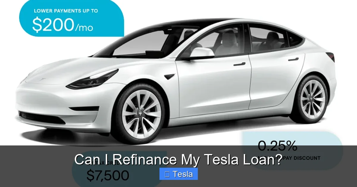 Can I Refinance My Tesla Loan?