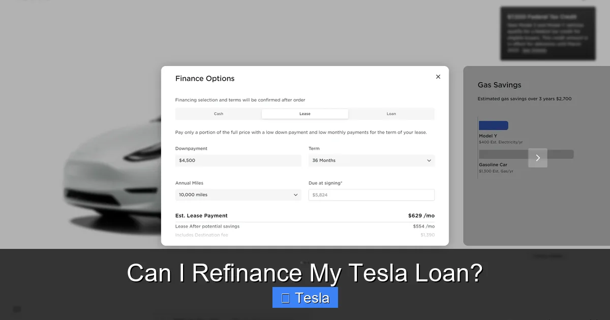 Can I Refinance My Tesla Loan?