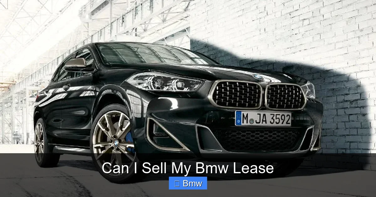 Can I Sell My Bmw Lease