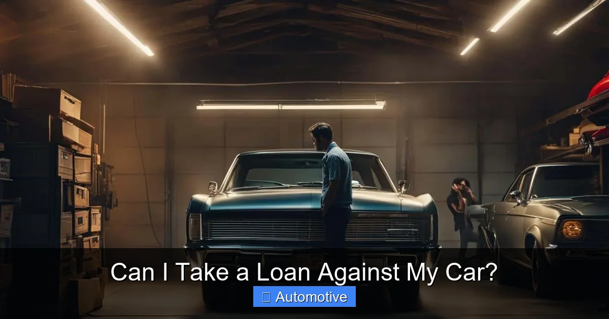Can I Take a Loan Against My Car?