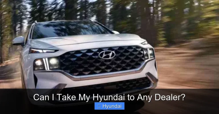 Can I Take My Hyundai to Any Dealer?
