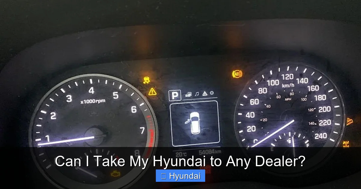 Can I Take My Hyundai to Any Dealer?
