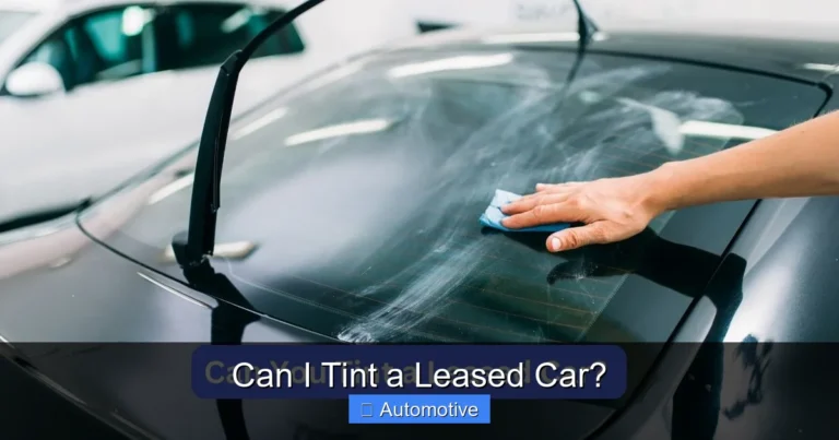 Can I Tint a Leased Car?
