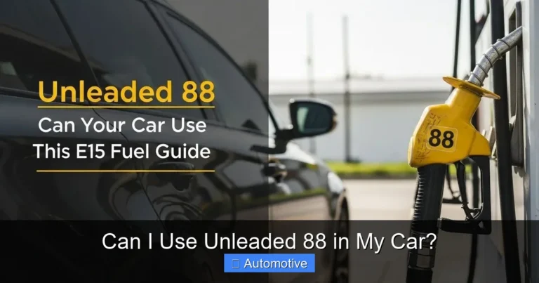 Can I Use Unleaded 88 in My Car?