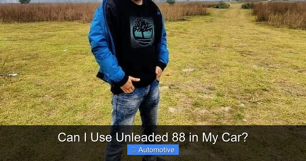 Can I Use Unleaded 88 in My Car?