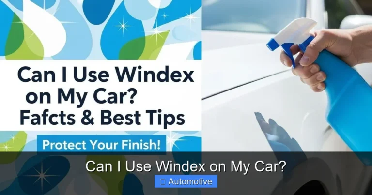 Can I Use Windex on My Car?