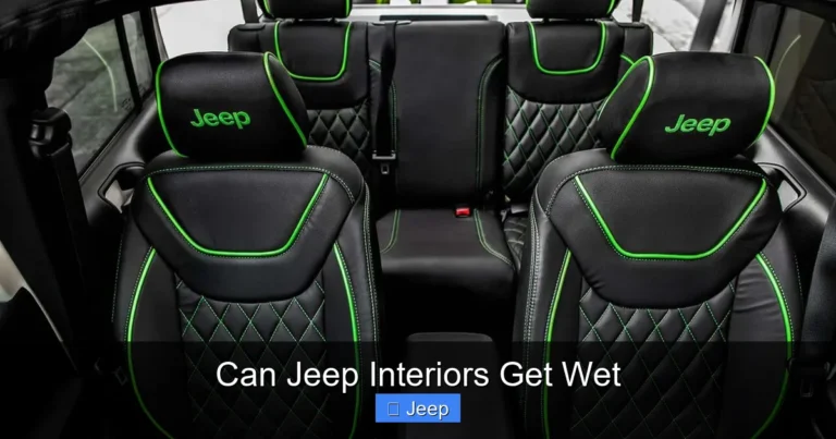 Can Jeep Interiors Get Wet