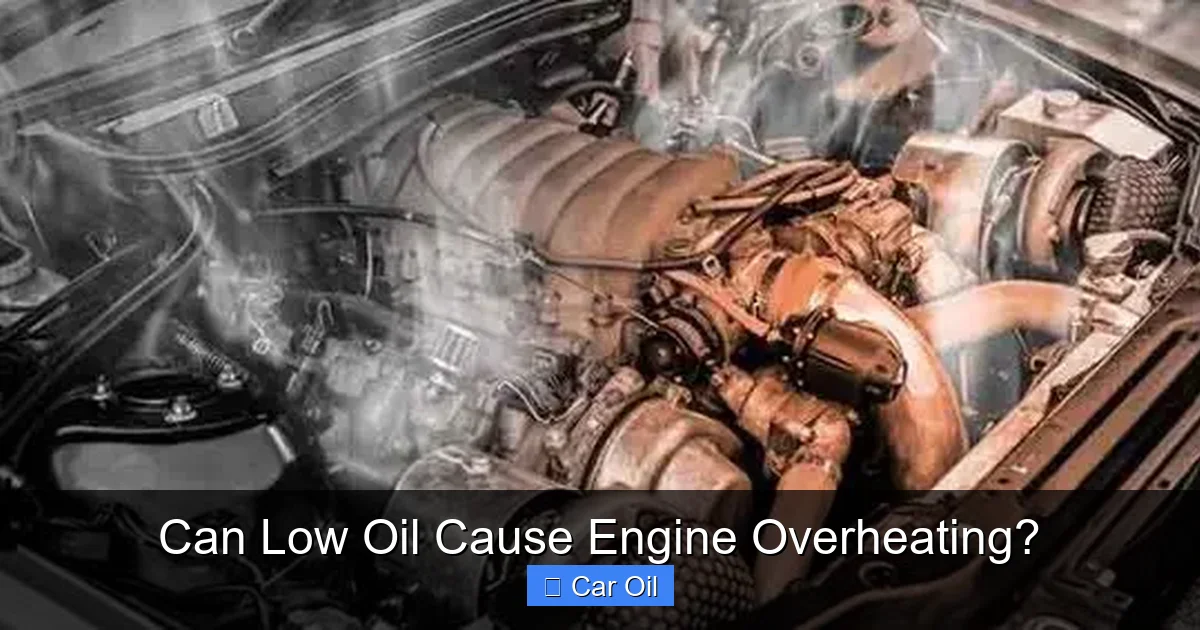Can Low Oil Cause Engine Overheating?