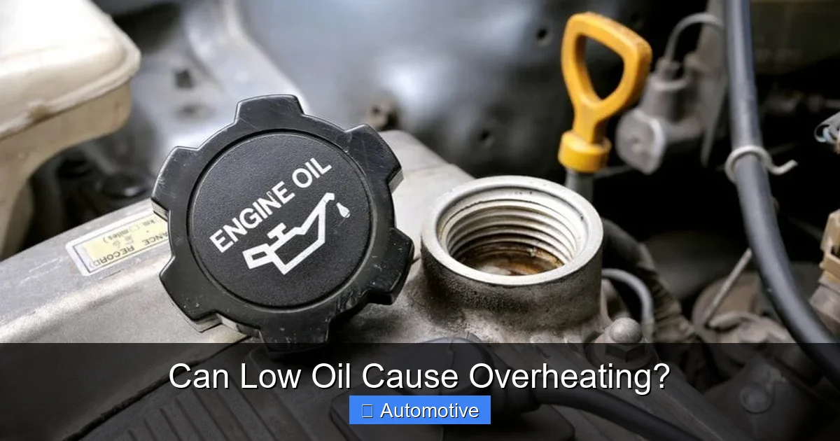 Can Low Oil Cause Overheating?