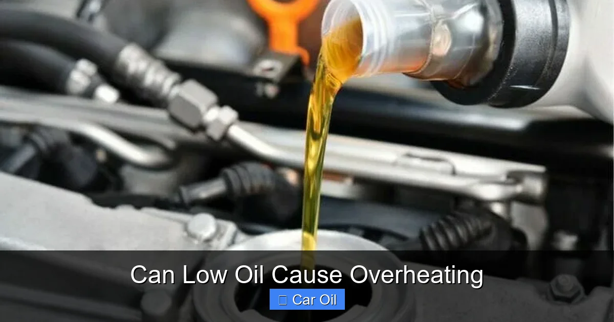 Can Low Oil Cause Overheating