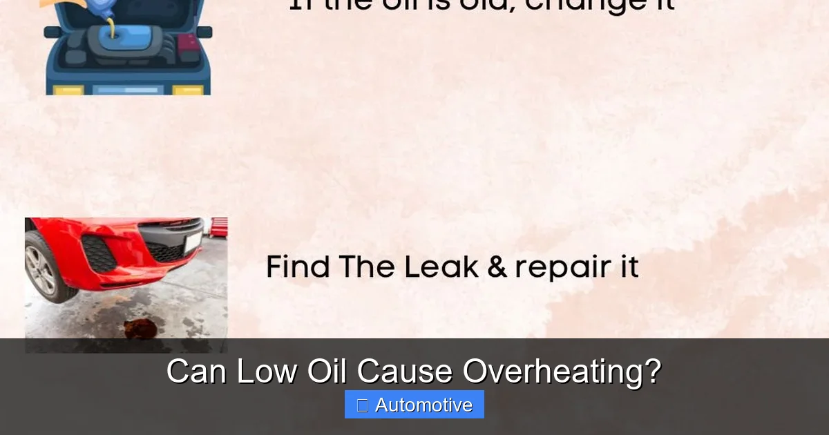 Can Low Oil Cause Overheating?