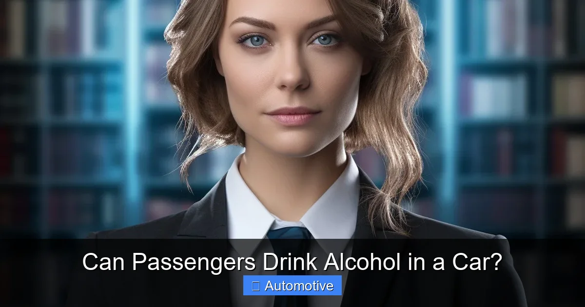 Can Passengers Drink Alcohol in a Car?