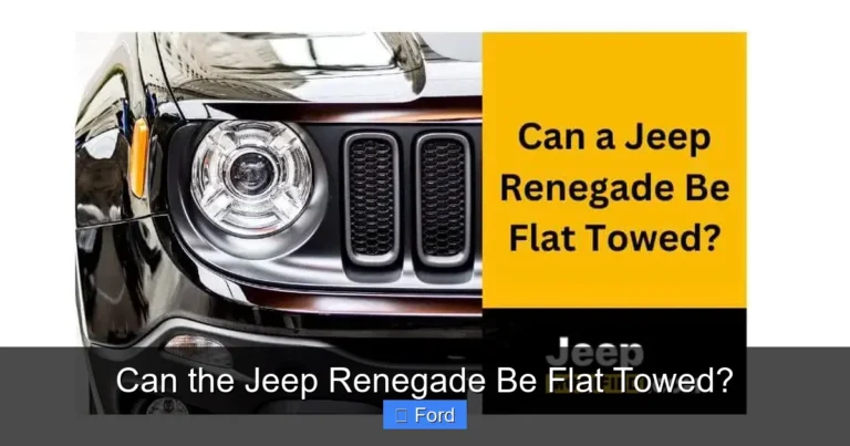 Can the Jeep Renegade Be Flat Towed?