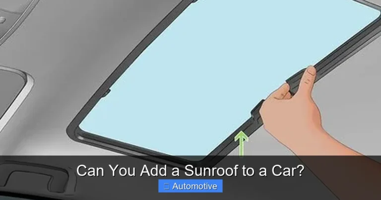 Can You Add a Sunroof to a Car?