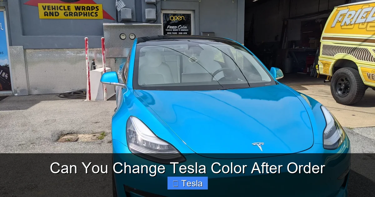 Can You Change Tesla Color After Order
