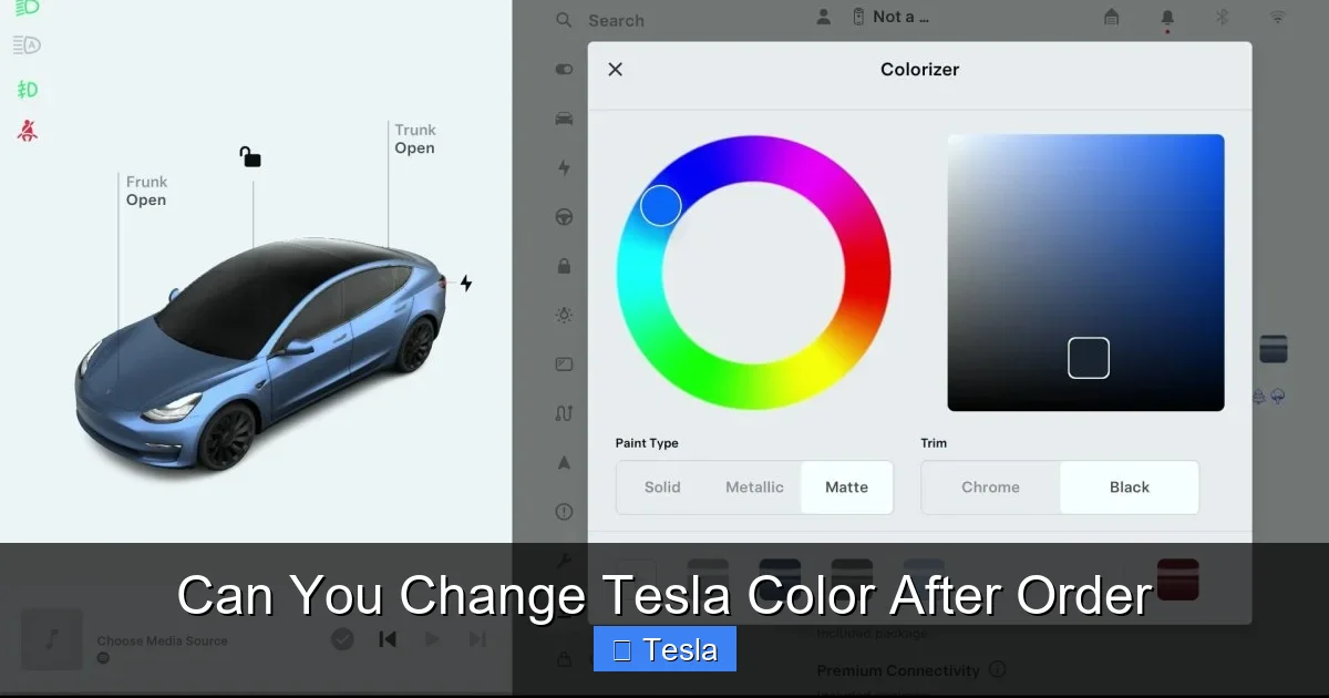 Can You Change Tesla Color After Order