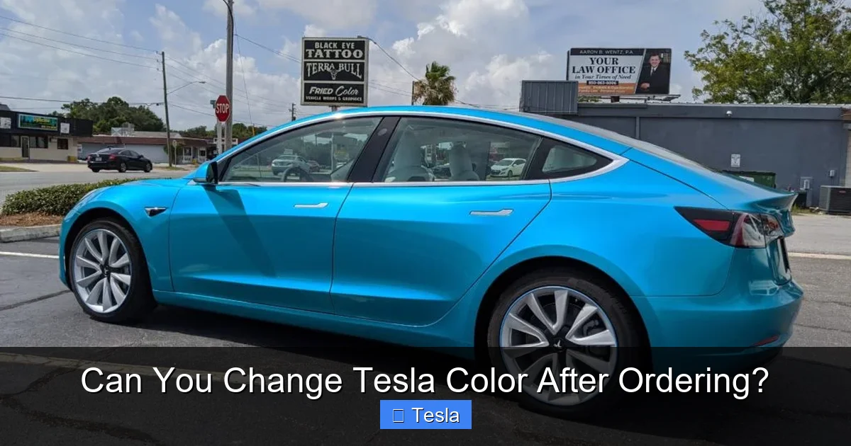 Can You Change Tesla Color After Ordering?