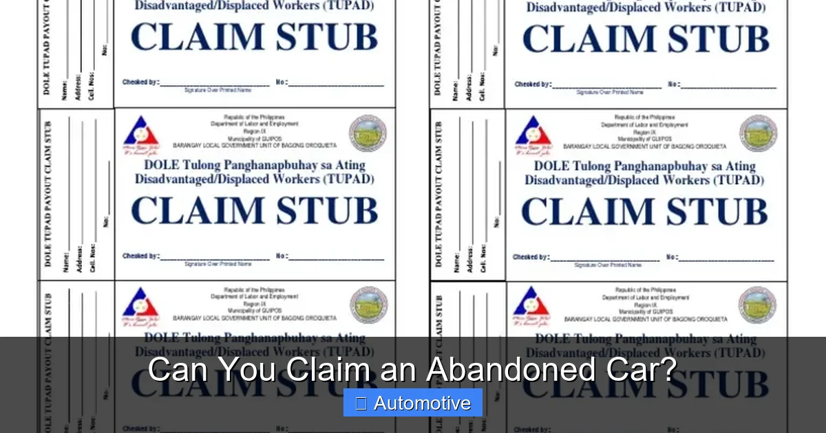 Can You Claim an Abandoned Car?