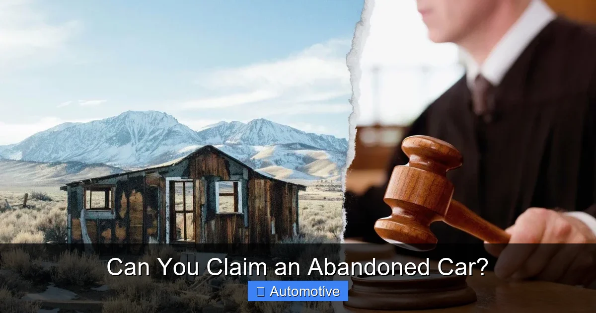 Can You Claim an Abandoned Car?