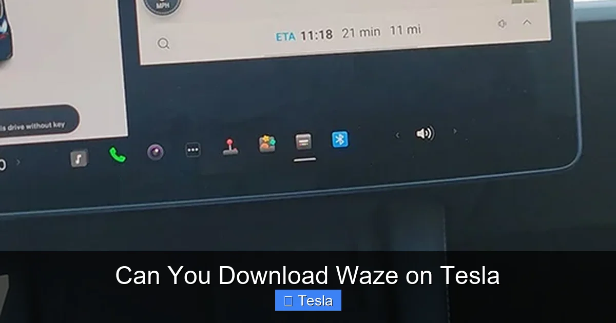 Can You Download Waze on Tesla