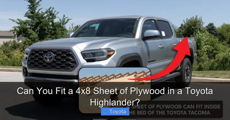 Can You Fit a 4x8 Sheet of Plywood in a Toyota Highlander?