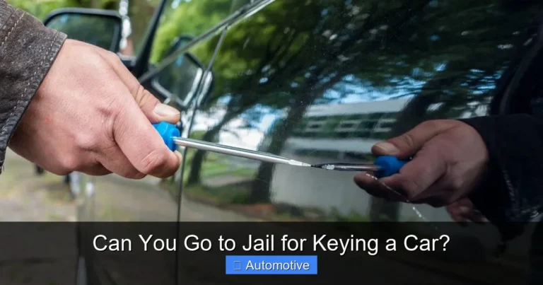 Can You Go to Jail for Keying a Car?
