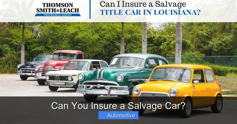 Can You Insure a Salvage Car?
