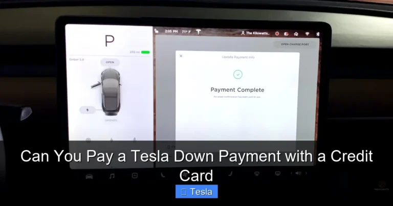 Can You Pay a Tesla Down Payment with a Credit Card