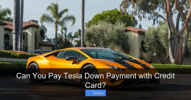 Can You Pay Tesla Down Payment with Credit Card?