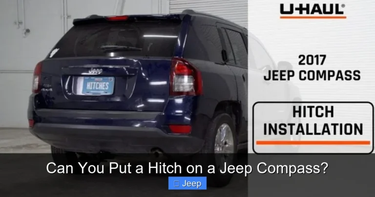 Can You Put a Hitch on a Jeep Compass?