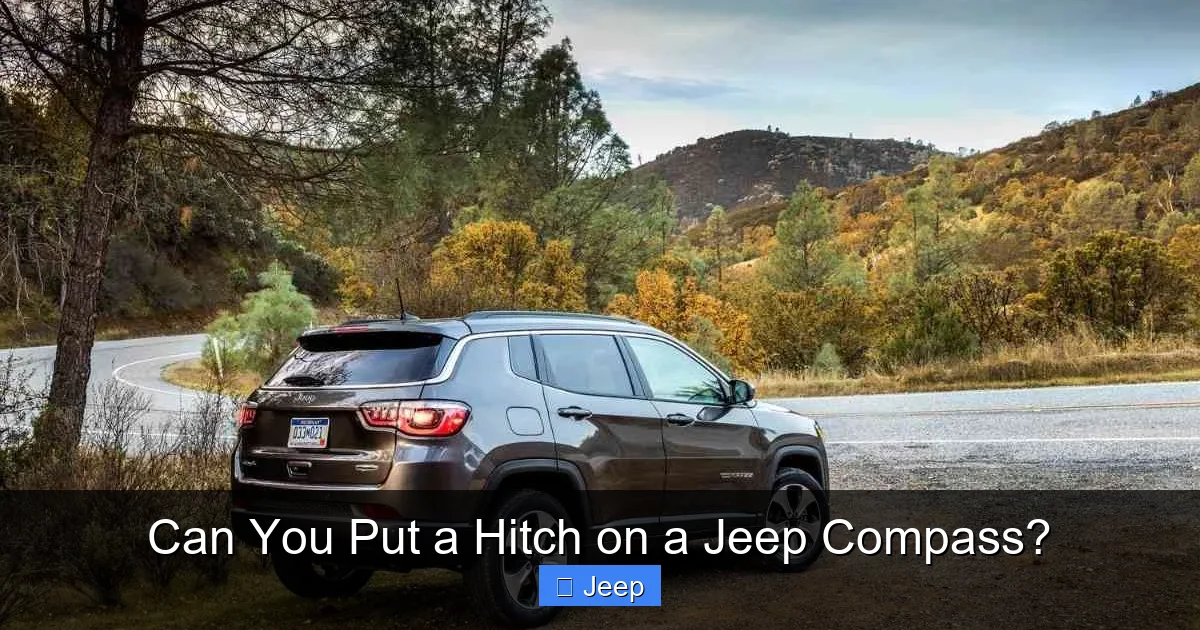 Can You Put a Hitch on a Jeep Compass?